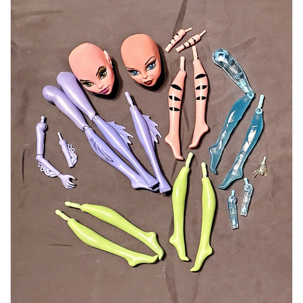 MATTEL MONSTER HIGH Create a Monster CAM Doll Parts Lot
